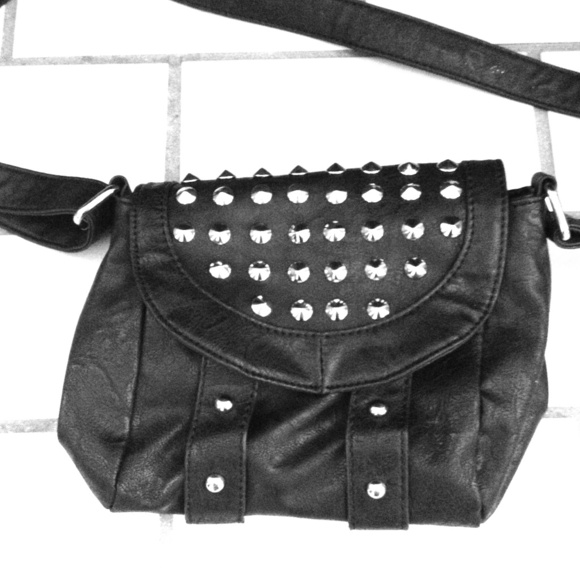 RESERVED Faux leather purse with studs