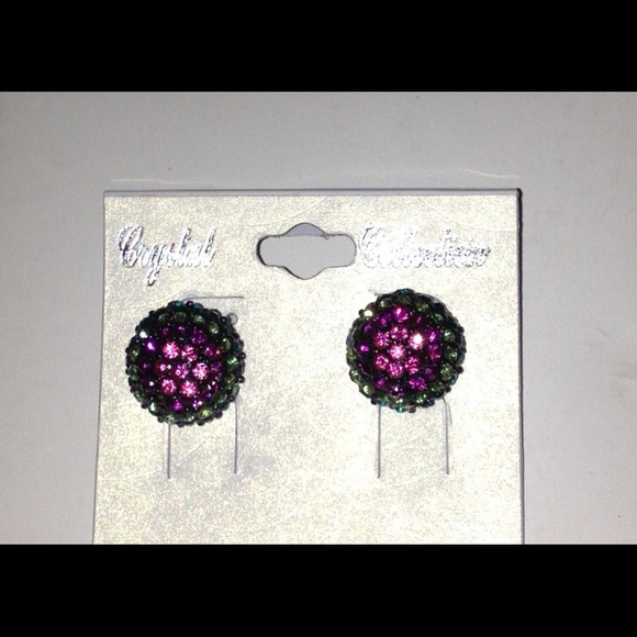 Rainbow stud earrings
