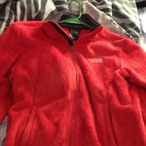 Pink soft north face jacket