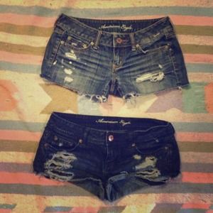 Set of two American Eagle cut off shorts