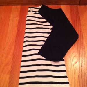 Jcrew striped baseball tee