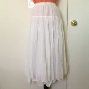 Bohemian long skirt.