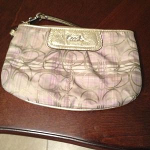 Coach large wristlet