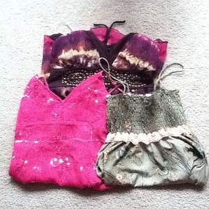 Tanks 1 med green and 2 lg with tags