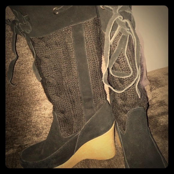 **Bundled **Victoria's Secret Black Sweater Boots