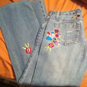 JOES Jeans. Size 29. Flowers embroidered.