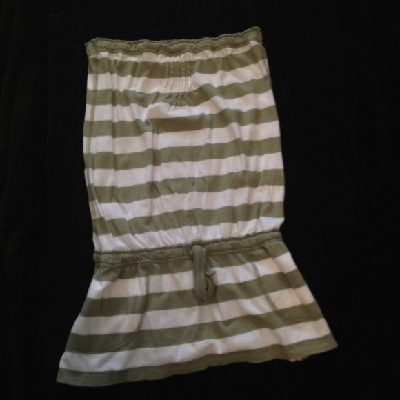 Abercrombie Green striped tank