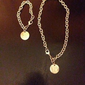 Set 925 silver of neckless and braclet!!!!:)