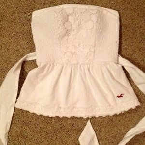 Hollister strapless blouse