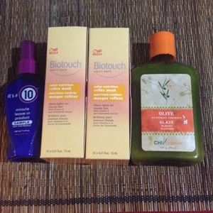 Bundle:Chi Organic Glaze, Hair Masks, & Studio Fix
