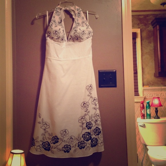 White House Black Market halter dress