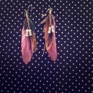Feather earrings