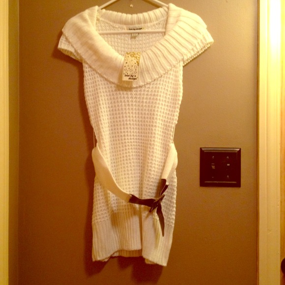 NWT White long sweater