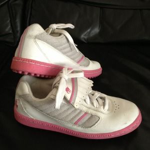 Polo pink and white sneakers