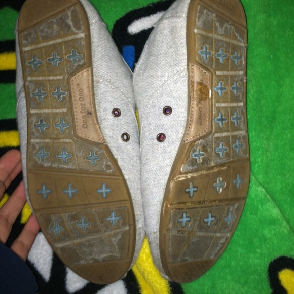 Grey TOMS cordones - Picture 3 of 4