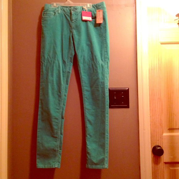 NWT Turquoise skinny cords!