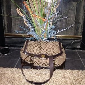 Brown and Beige Authentic Coach Bag SOLD!!