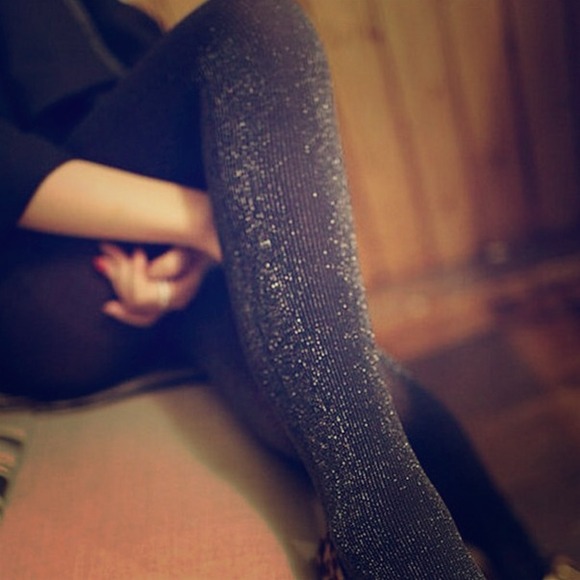 Sparkle thick pantyhose