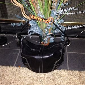 Black leather Authentic Coach Bag