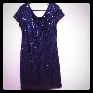 Navy blue party dress