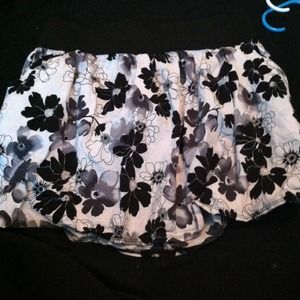 Flower print skirt