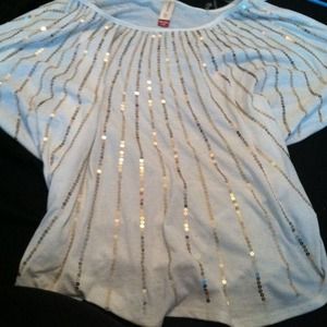 Cute white and gold top