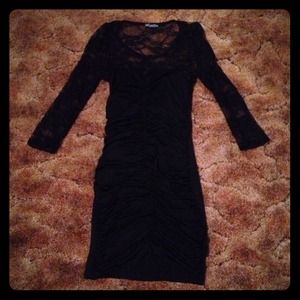 Black Body Con Dress
