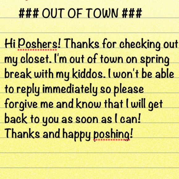 Out of Town on Spring Break