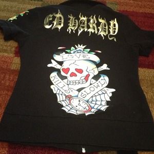 Ed Hardy top & aero jeans