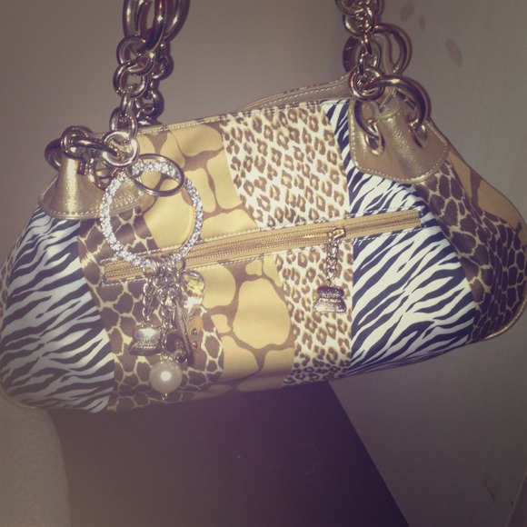 Kathy Van Zeeland animal print purse