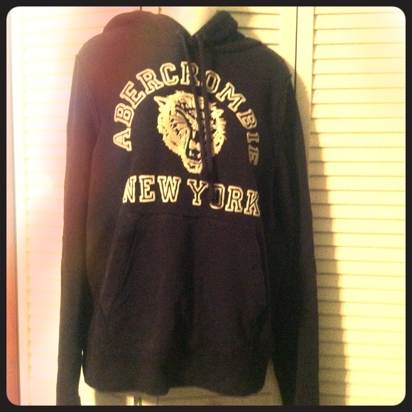 SOLD! Navy Blue Abercrombie Pull over sweatshirt