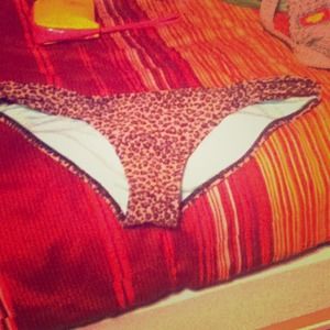 Cheetah print bathing suit bottoms