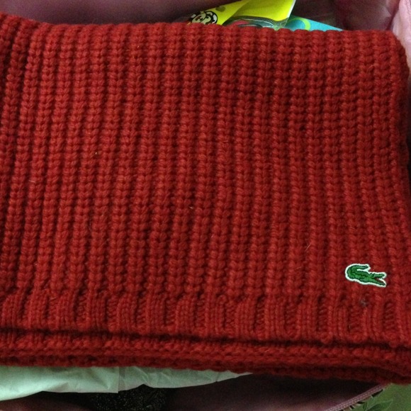 SOLD Lacoste red scarf