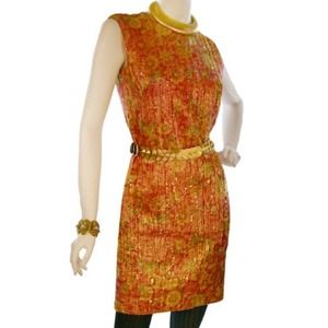 Vintage 1960's Metallic Shift Dress Vintage 1960's Metallic Shift Dress
