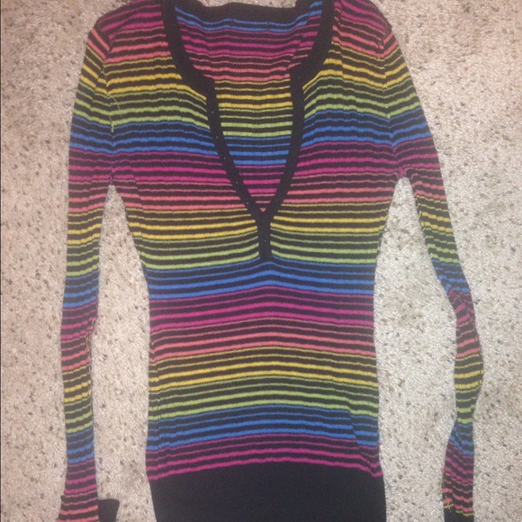 Long sleeve rainbow