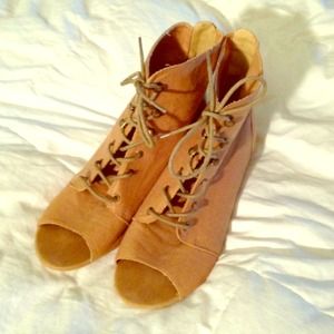 Discounted!  Open Toe Booties