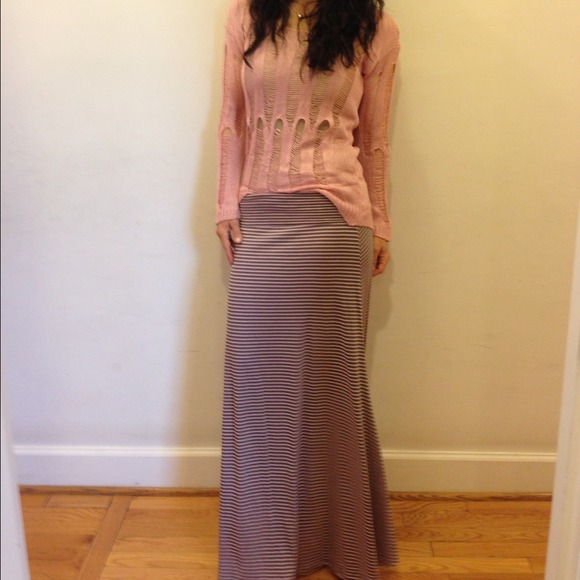 Just in great striped pink & grey flap over waist - Picture 2 of 4