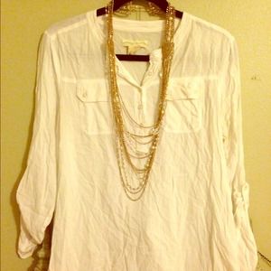 Super cute white blouse from planet blue