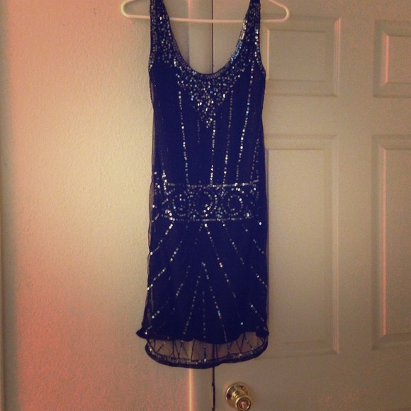 Gorgeous 20's era looking black & sequin dress