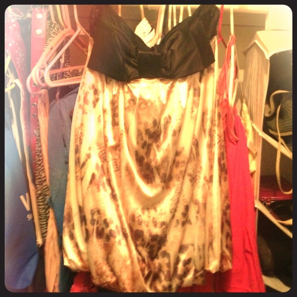 Strapples satin dress