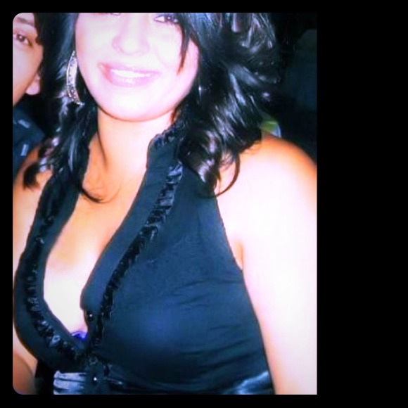 Black halter top