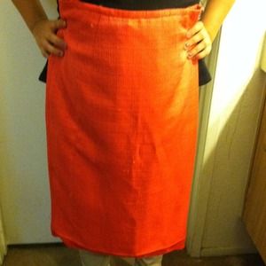 Matching skirt and blazer.