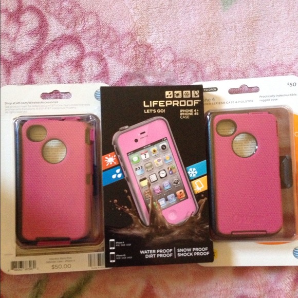 iPhone 4 n 4s otter box and waterproof covers - Picture 1 of 1