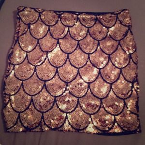Sequin Mini Skirt