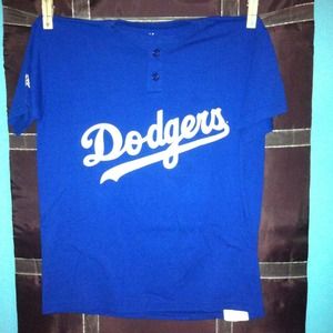 Dodgers baseball tee