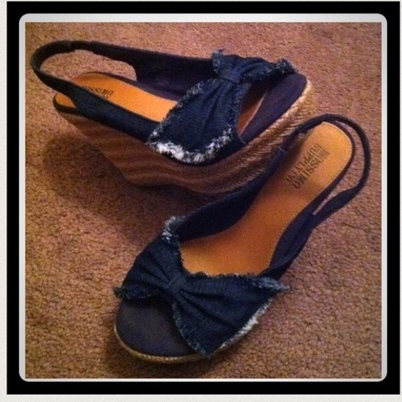 Almost new! Denim Wedges