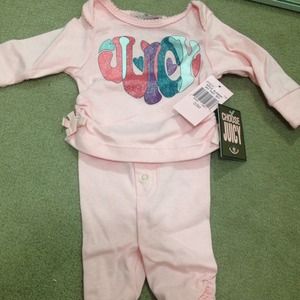 NWT juicy 0-3 month outfit