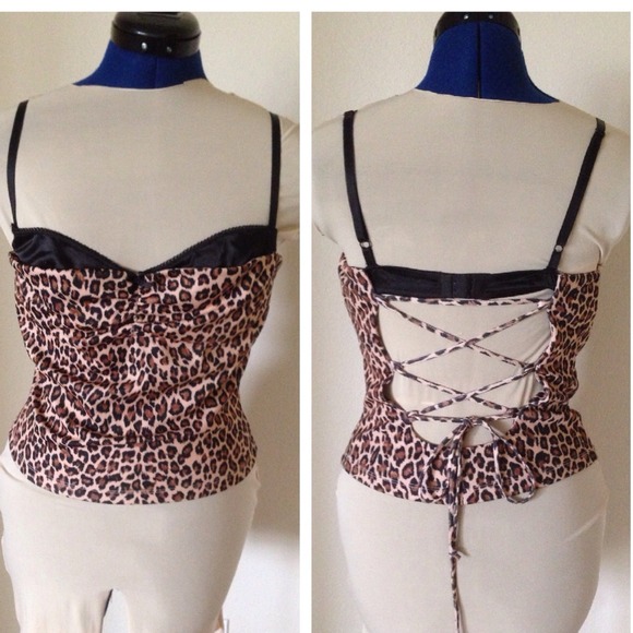 Victoria's Secret Bra Bustier Corset Open Back Top