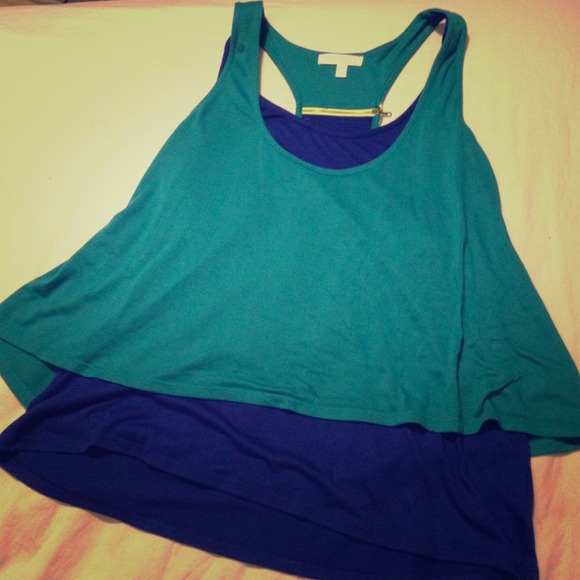 Blue tank.