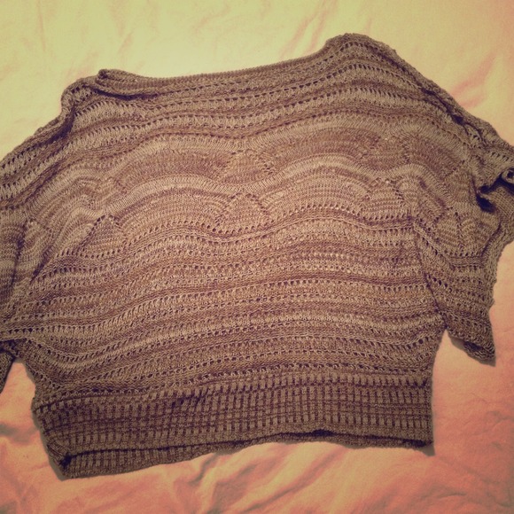 Brown flowy top